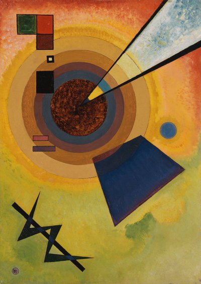 Green and Red by Wassily Kandinsky