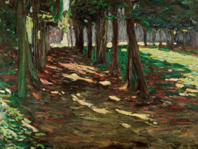 In the Park of Saint Cloud by Wassily Kandinsky