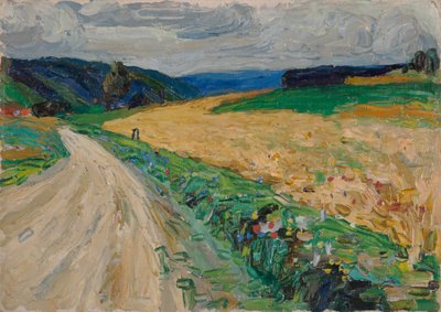 Kallmünz – Nature Study for the Yellow Stagecoach by Wassily Kandinsky