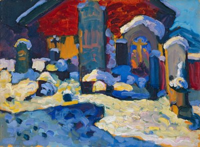 Kochel – Cemetery by Wassily Kandinsky