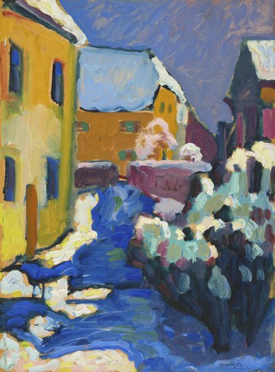 Kochel – Cemetery and Parsonage by Wassily Kandinsky