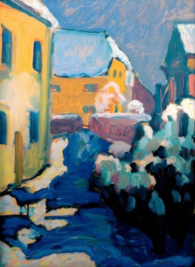 Kochel – Cemetery and Parsonage by Wassily Kandinsky