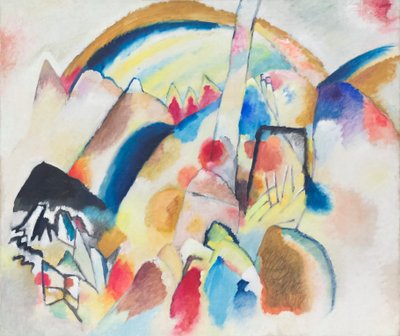 Landscape with Red Spots, No. 2 by Wassily Kandinsky