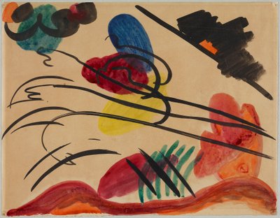 With Three Riders by Wassily Kandinsky