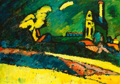 Murnau - Landscape with Church I by Wassily Kandinsky