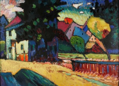 Murnau - Landscape with Green House by Wassily Kandinsky