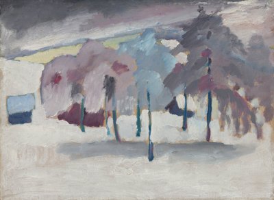 Murnau – Trees in the Snow by Wassily Kandinsky