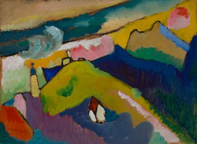 Murnau – Mountain Landscape with Church by Wassily Kandinsky