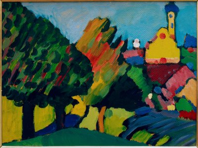 Murnau – Autumn Landscape with Church by Wassily Kandinsky
