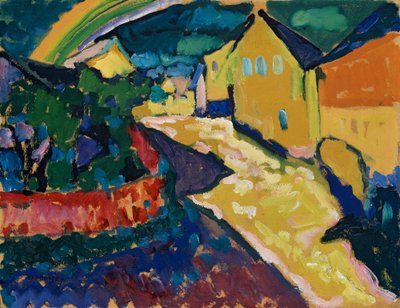 Murnau – Landscape with Rainbow by Wassily Kandinsky