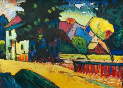 Murnau – Landscape with Green House by Wassily Kandinsky