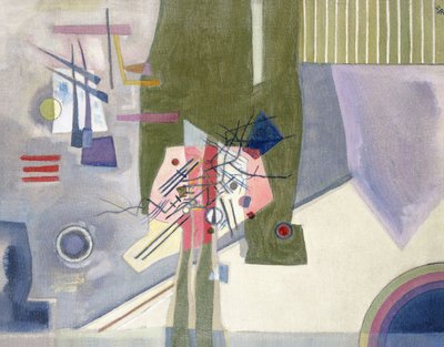 Pink in Gray by Wassily Kandinsky