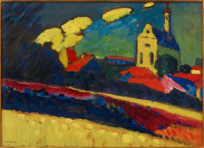 Study for Murnau – Landscape with Church I by Wassily Kandinsky