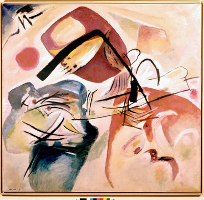 With the Black Bow by Wassily Kandinsky