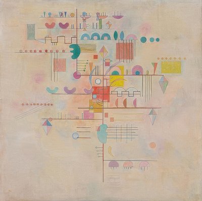 Delicate Ascent by Wassily Kandinsky