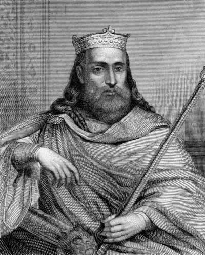 King Clotaire I of the Franks, 19th Century by Weber