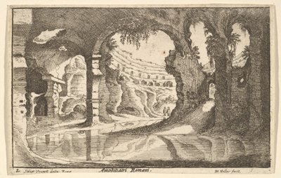 Roman Amphitheater by Wenceslaus Hollar