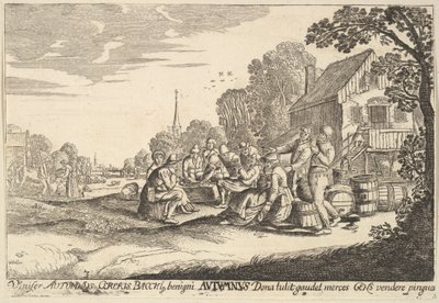 Autumn by Wenceslaus Hollar