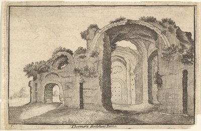 Baths of Diocletian, Rome by Wenceslaus Hollar