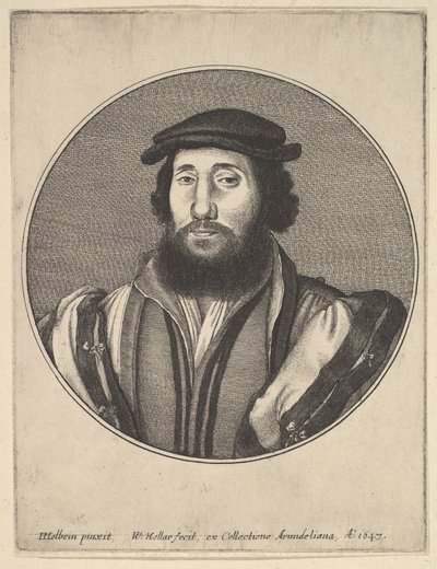 Bearded Man by Wenceslaus Hollar