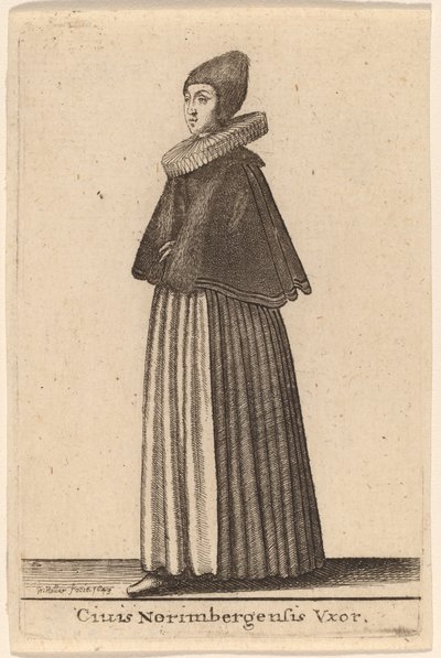 Citizen of Nuremberg and His Wife by Wenceslaus Hollar