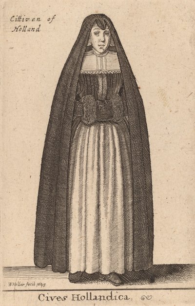 Cives Hollandica, 1643 by Wenceslaus Hollar