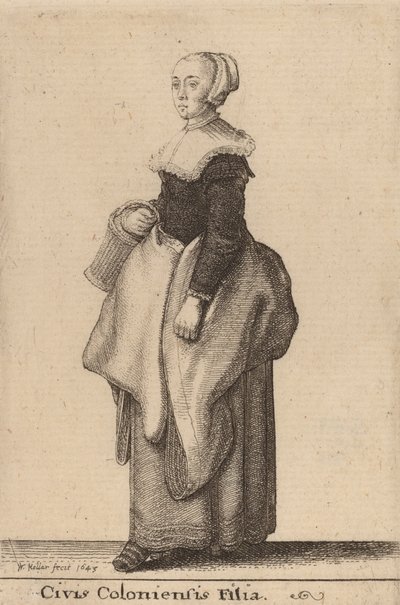 Civis Coloniensis Filia, 1643 by Wenceslaus Hollar