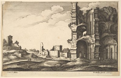 Classical Ruins by Wenceslaus Hollar