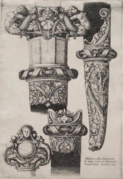 Design for Daggers by Wenceslaus Hollar