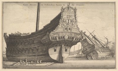 Dutch East Indiaman by Wenceslaus Hollar