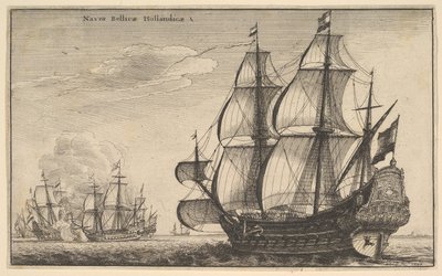 Dutch Warships by Wenceslaus Hollar