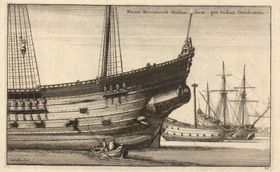Dutch West Indiaman (State 2) by Wenceslaus Hollar