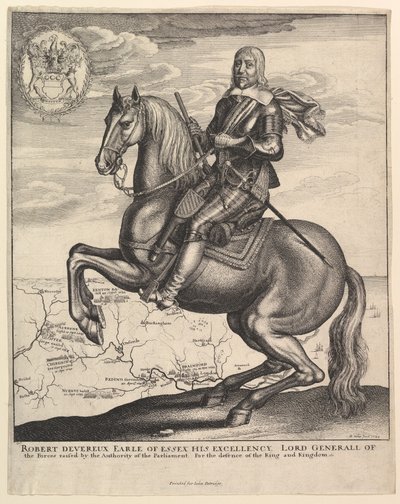 Earl of Essex on Horseback by Wenceslaus Hollar
