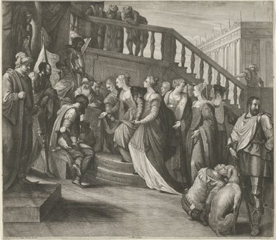Esther Before Ahasuerus by Wenceslaus Hollar