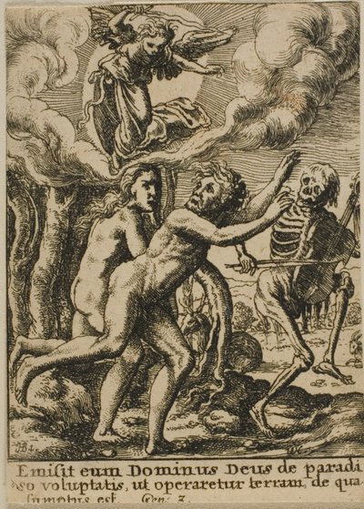 Expulsion from Paradise by Wenceslaus Hollar