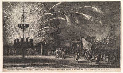 Fireworks at Hemissem by Wenceslaus Hollar