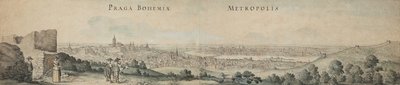 Great View of Prague by Wenceslaus Hollar
