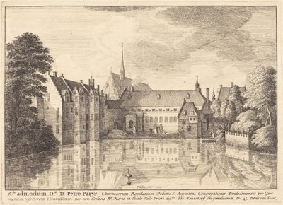 Groenendael Abbey by Wenceslaus Hollar