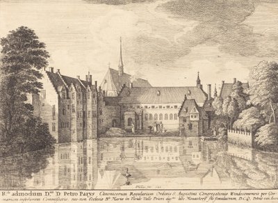 Groenendael Abbey, 1647 by Wenceslaus Hollar