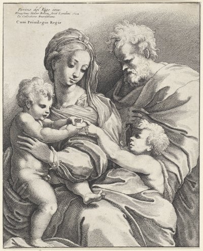 Holy Family with John the Baptist by Wenceslaus Hollar