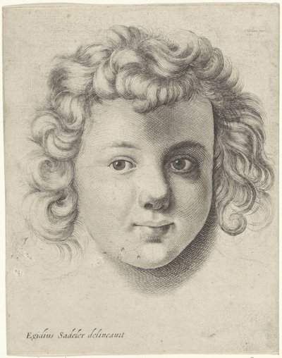 Head of a Child by Wenceslaus Hollar