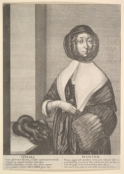 Hyems - Winter, 1641 by Wenceslaus Hollar