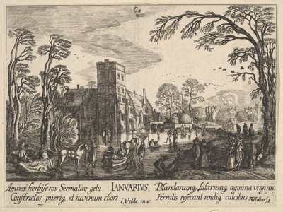 January by Wenceslaus Hollar