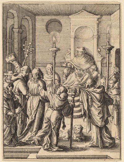 Jesus before Annas by Wenceslaus Hollar