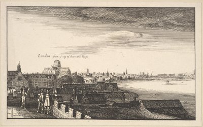 London from Arundel House, copy by Wenceslaus Hollar