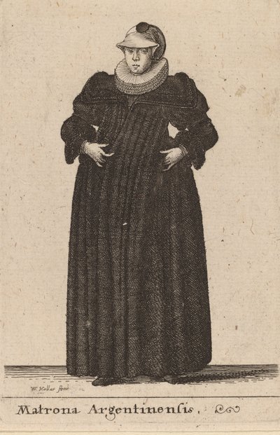 Matrona Argentinensis by Wenceslaus Hollar
