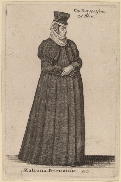 Matrona Bernensis by Wenceslaus Hollar