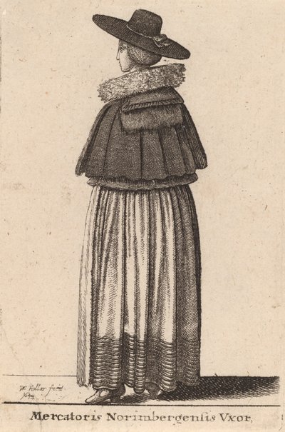 Mercatoris Norimbergensis Vxor by Wenceslaus Hollar