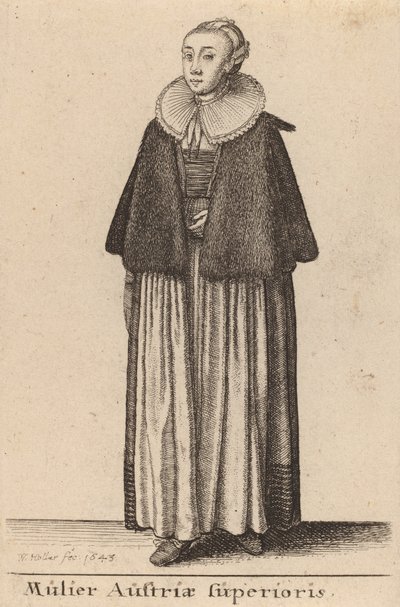 Mulier Austriae Superioris by Wenceslaus Hollar