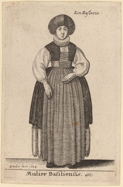 Mulier Basiliensis by Wenceslaus Hollar